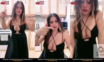 Araplar için Aisha Elbi siyah gece elbisesiyle dans ediyor