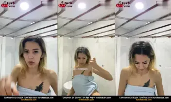 Gamze Simal039ın çamaşırhanede göğüslerini yıkamasına rağmen çıplaklığı ortaya çıkıyor