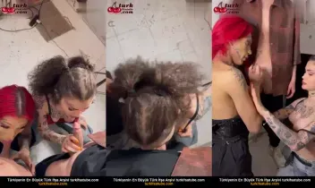 Kız üvey kardeşin çıplak arkadan arkadaşlarıyla saksafon çalıyor