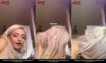 Sarışın saksafoncu çıplak performans sergiliyor