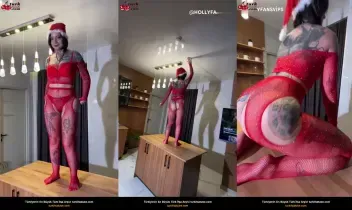Şimşek fırtınası yılbaşı dansı mutfak adasında