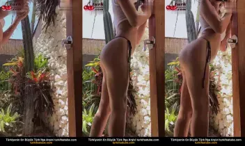 Üvey Anne Havuzdan Çıkarken Dildo Kullanıyor